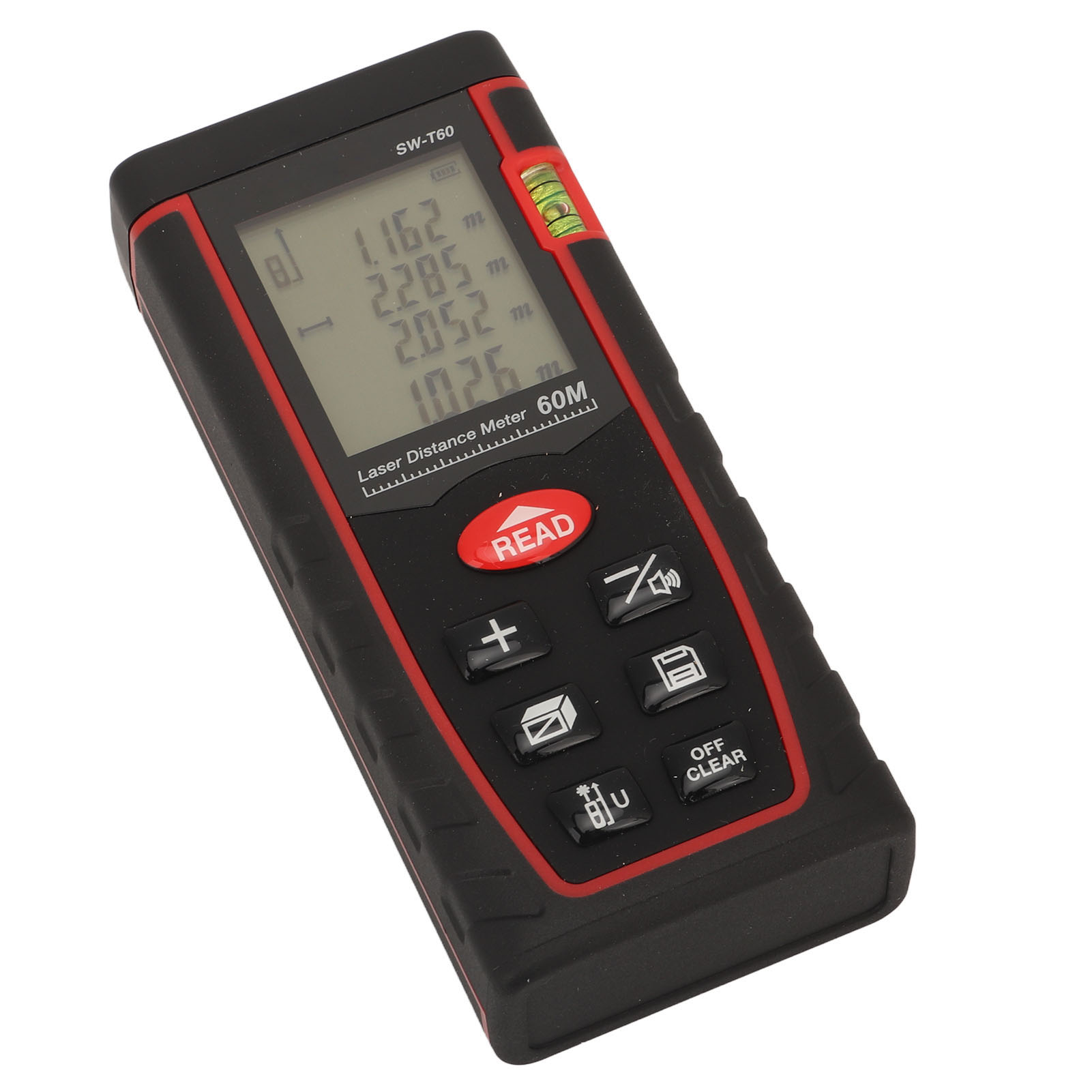 Handlaser-entfernungsmesser 630–670 Nm, Hochpräzises Infrarot-messgerät, 60 M