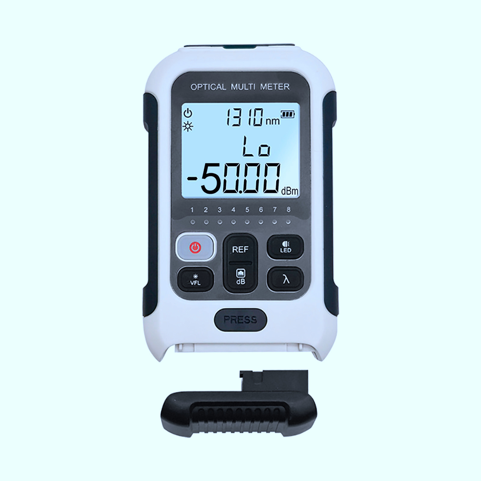 Multifunktionales Optisches Leistungsmessgerät, Weiß, Hochpräzise, Empfindlicher Fasertester Für Die Kommunikationstechnik ‐50‐+26dbm
