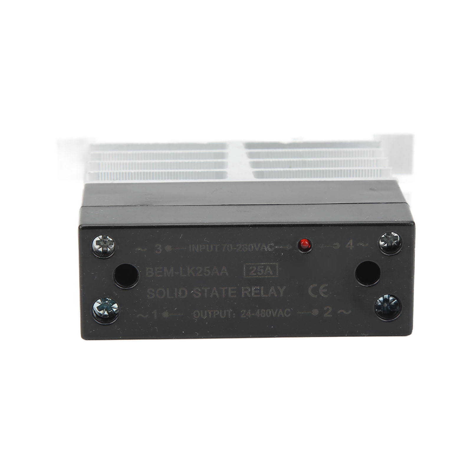 Berm Ac/ac-halbleiterrelais, Gehäuse Aus Abs-aluminiumlegierung, Eingang 70–280 V, Ausgang 24–480 V, Relaismodul Zur Motorsteuerung