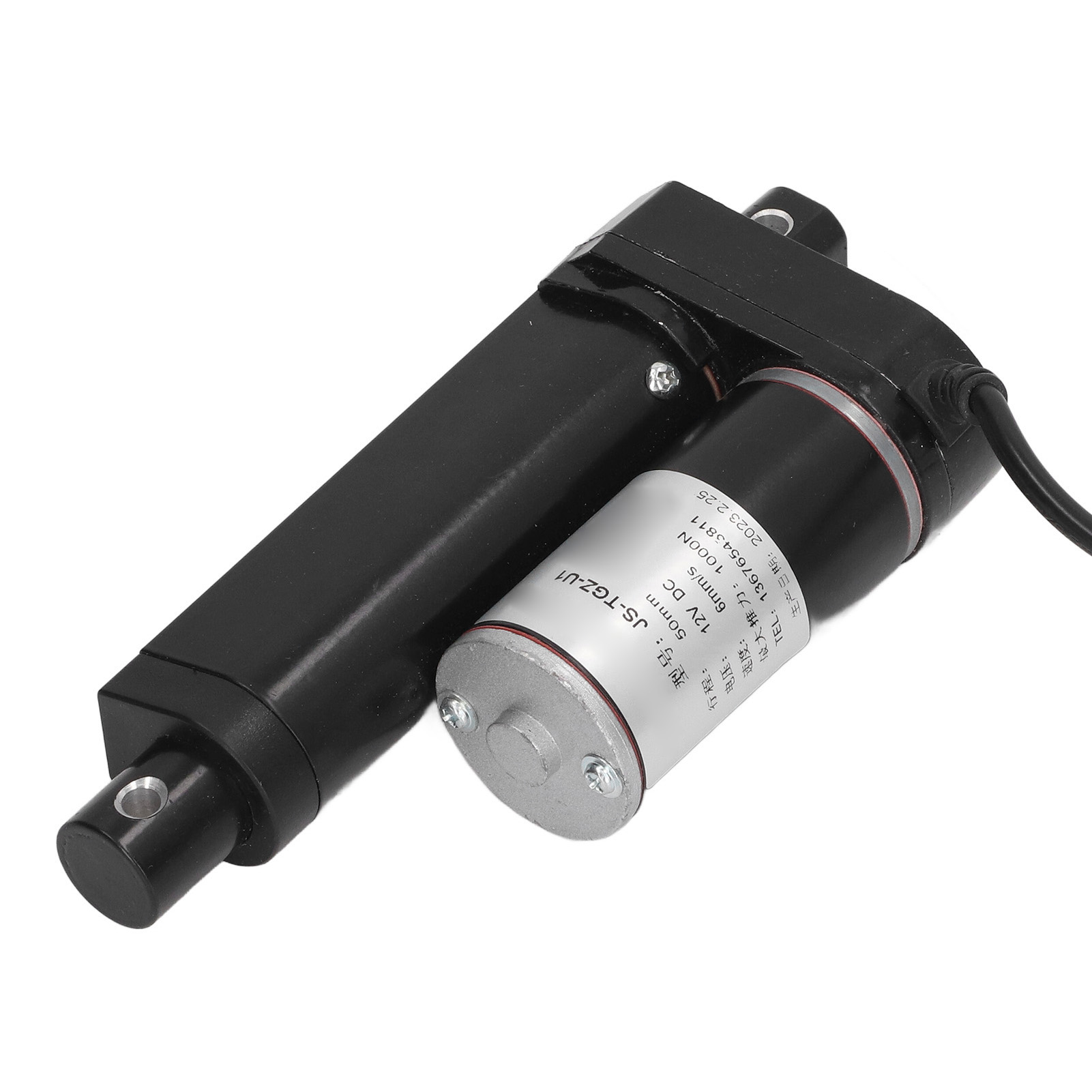 Kleiner Elektrischer Aktor Mit 1000 N, 50 Mm Hub, Metallgetriebemotor, Linearantrieb, 12 V Dc, Schwarzer Aktor, Steuerung Und Fernbedienung