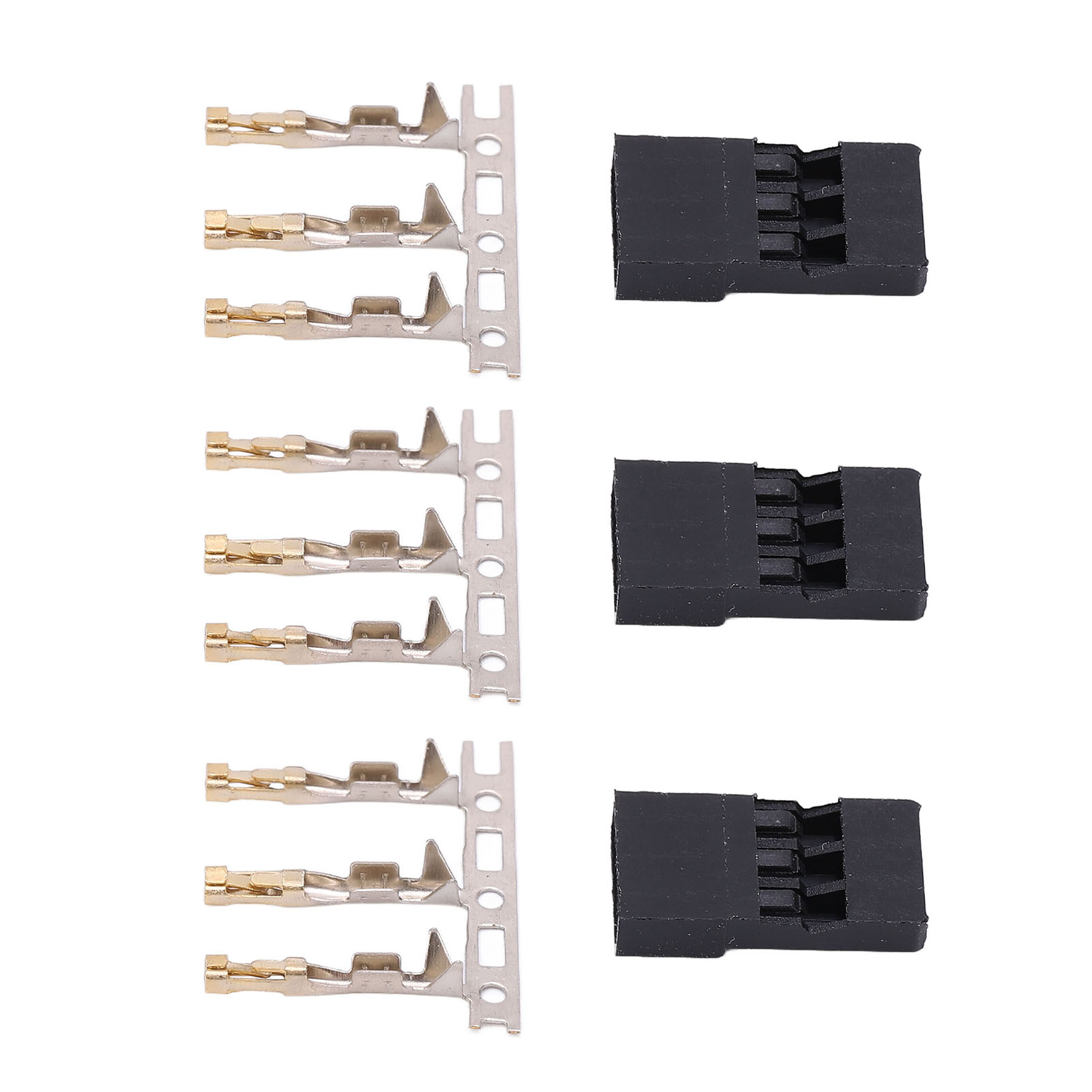 100 Stück 11.010 Jr-stecker-diy-set Mit Vergoldeten Jr-steckerstiften Für Elektronische Geräte