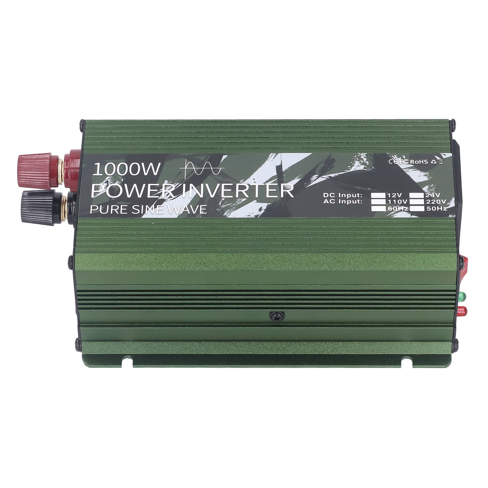 Solar-wechselrichter Für Fahrzeuge, Reiner Sinus-wechselrichter, 1000 W, Dc/ac-wechselrichter Mit Lüfter, 12 V Auf 220 V