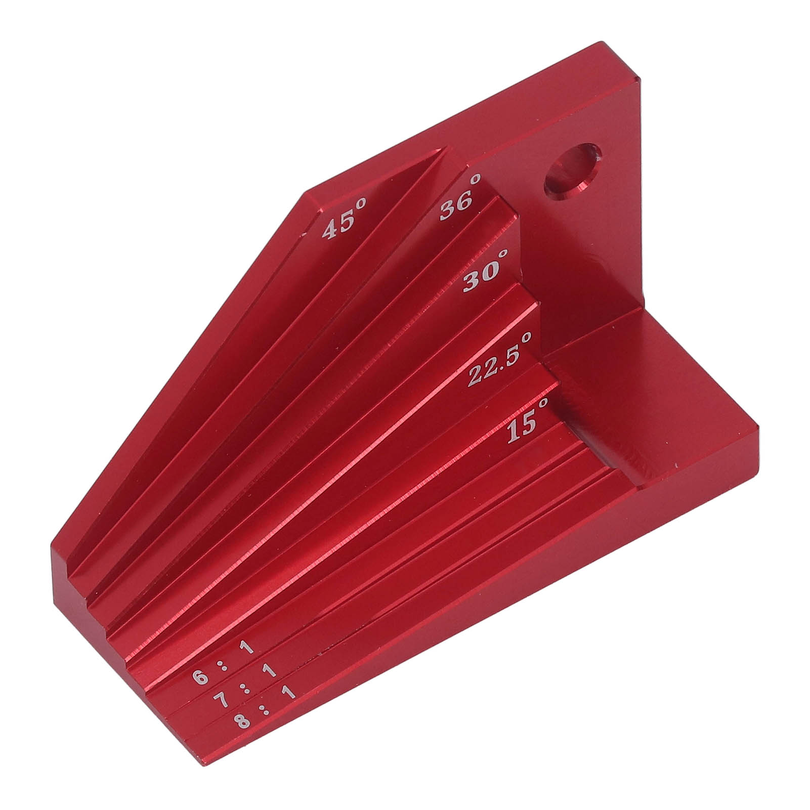Mehrwinkellehre Aus Roter, Hochharter Aluminiumlegierung Für Holzbearbeitung, Geeignet Für Schreinerarbeiten