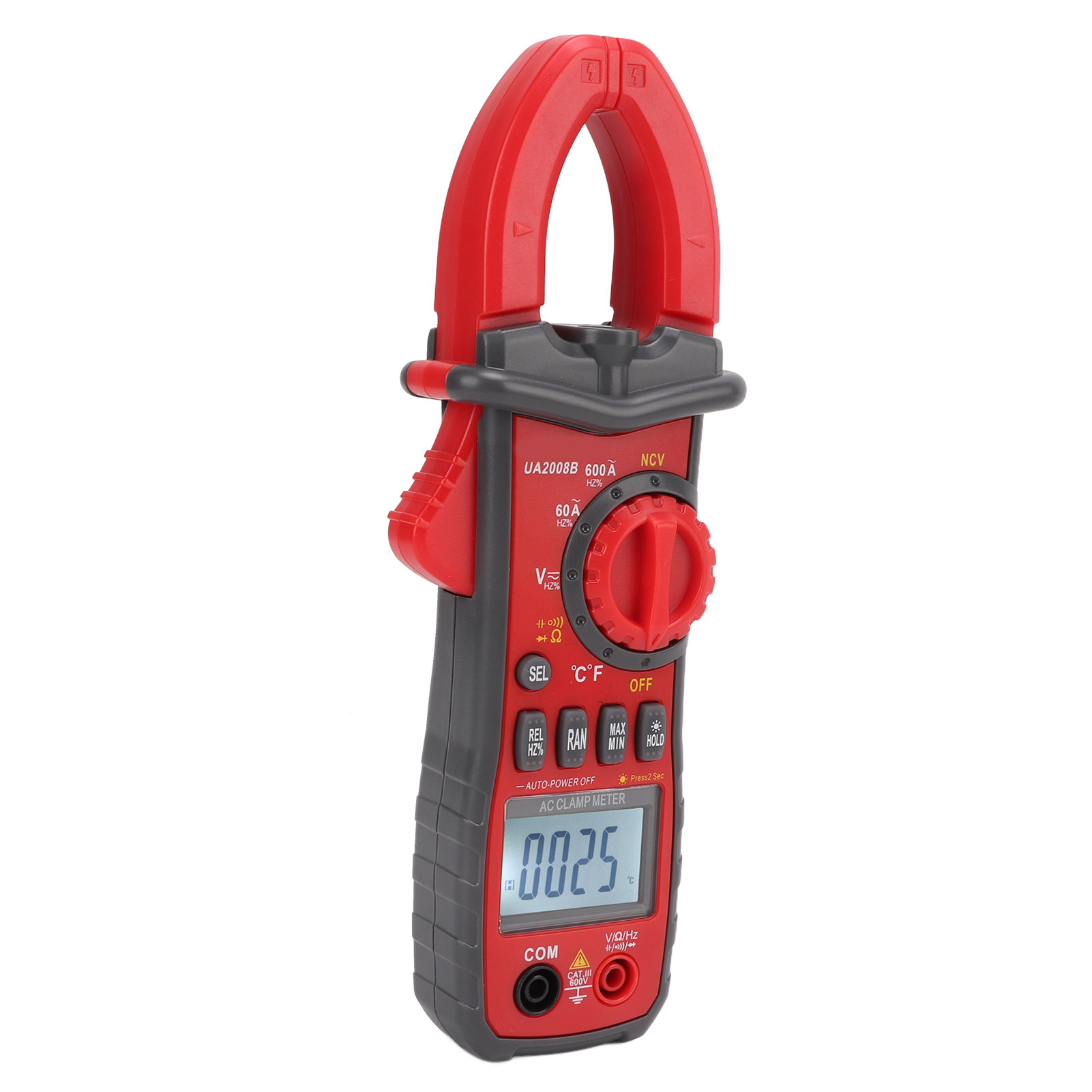 Stromzangen-multimeter Mit Stabiler, Hochpräziser Digitaler Zählfunktion Und Messleitung Für Numerische Elektrische Prüfungen Bis 600 V/600 A