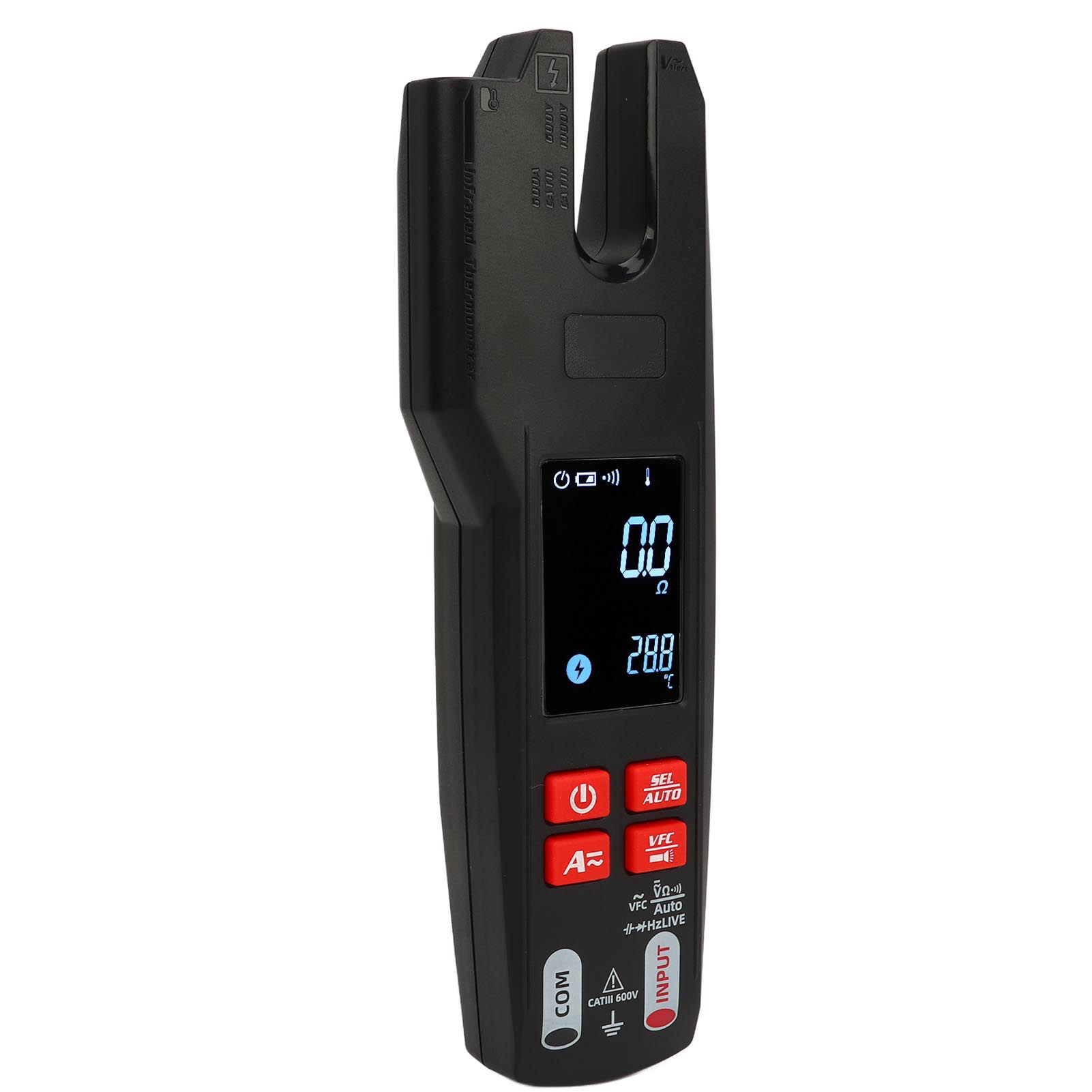 Dc/ac-zangenmessgerät Mit Digitalem Farbdisplay, Hochpräzises Digitales Zangenmultimeter Mit Vfc-funktion