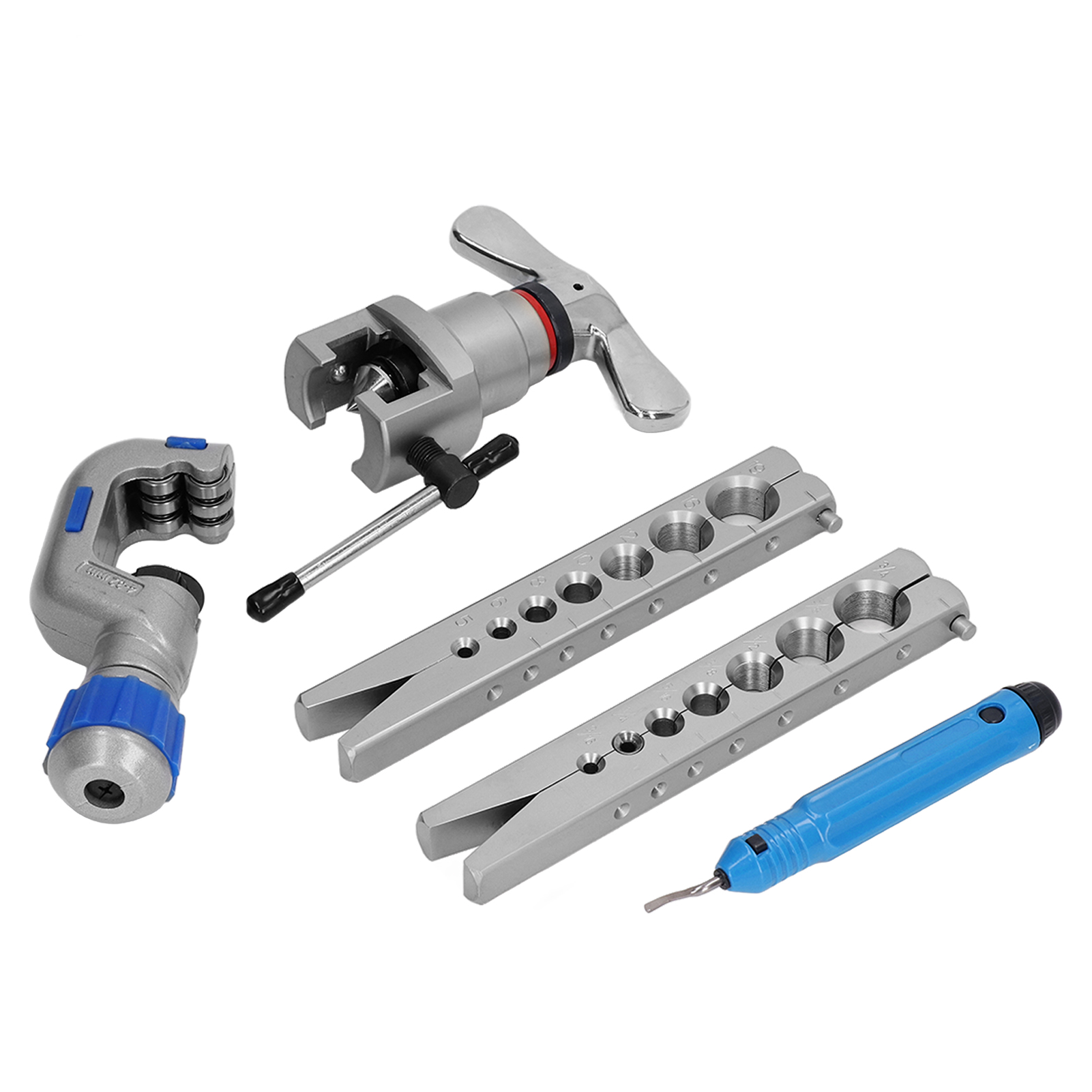 7-loch-rohrbördelwerkzeug 3/16 Zoll, 1/4 Zoll, 5/16 Zoll, 3/8 Zoll, 1/2 Zoll, 5/8 Zoll, 3/4 Zoll Exzentrisches Kegelrohrbördelwerkzeug