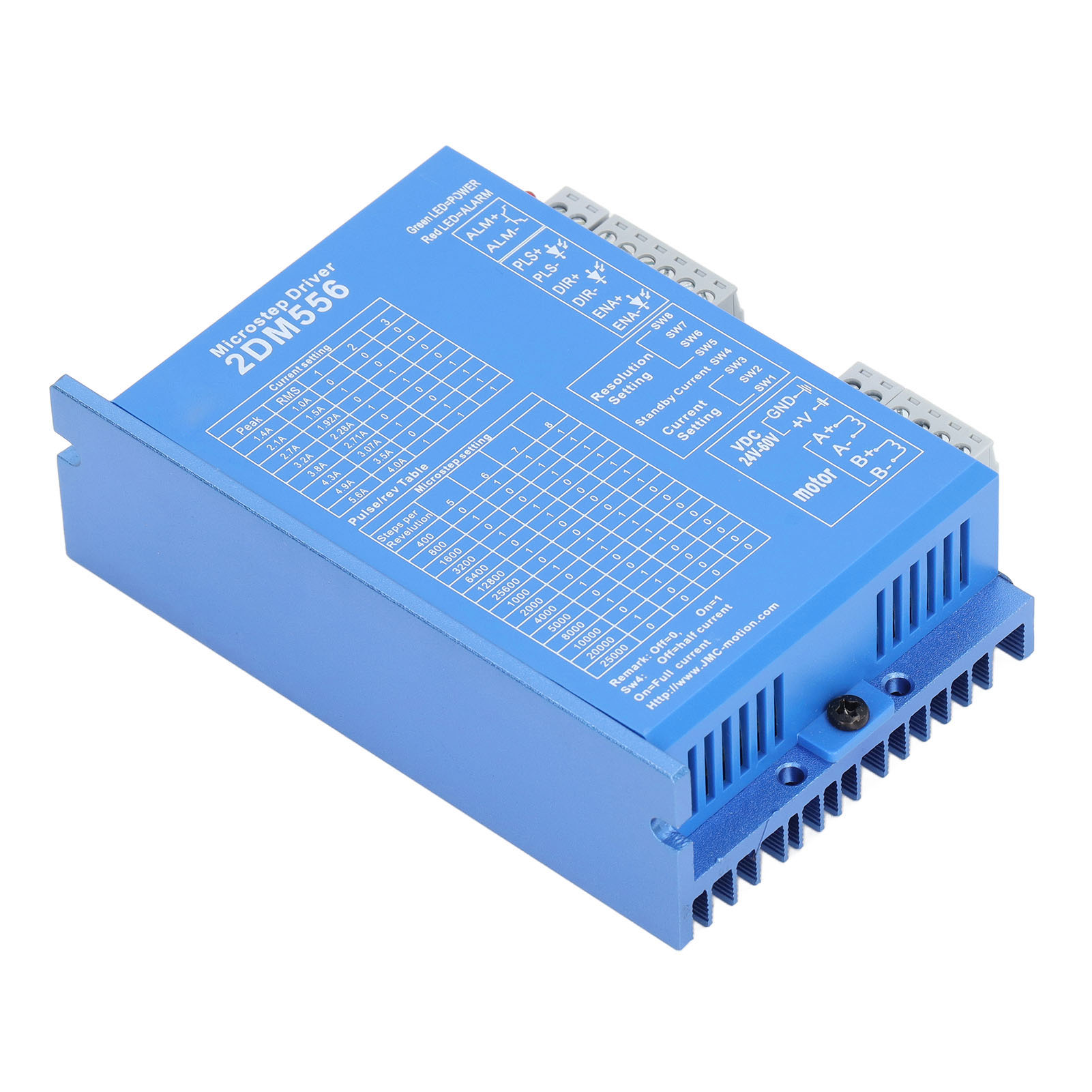 Zweiphasen-schrittmotortreiber Mit Geringer Wärmeabstrahlung Und Minimalen Vibrationen, Digitaler Schrittmotortreiber Für 24–60 V Dc