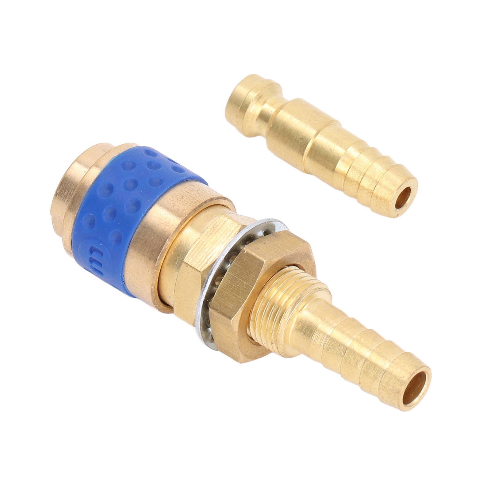 8-mm-schlauchadapter Aus Messing, Schnellkupplungsset Für Mig/wig-schweißpistolen (blau)