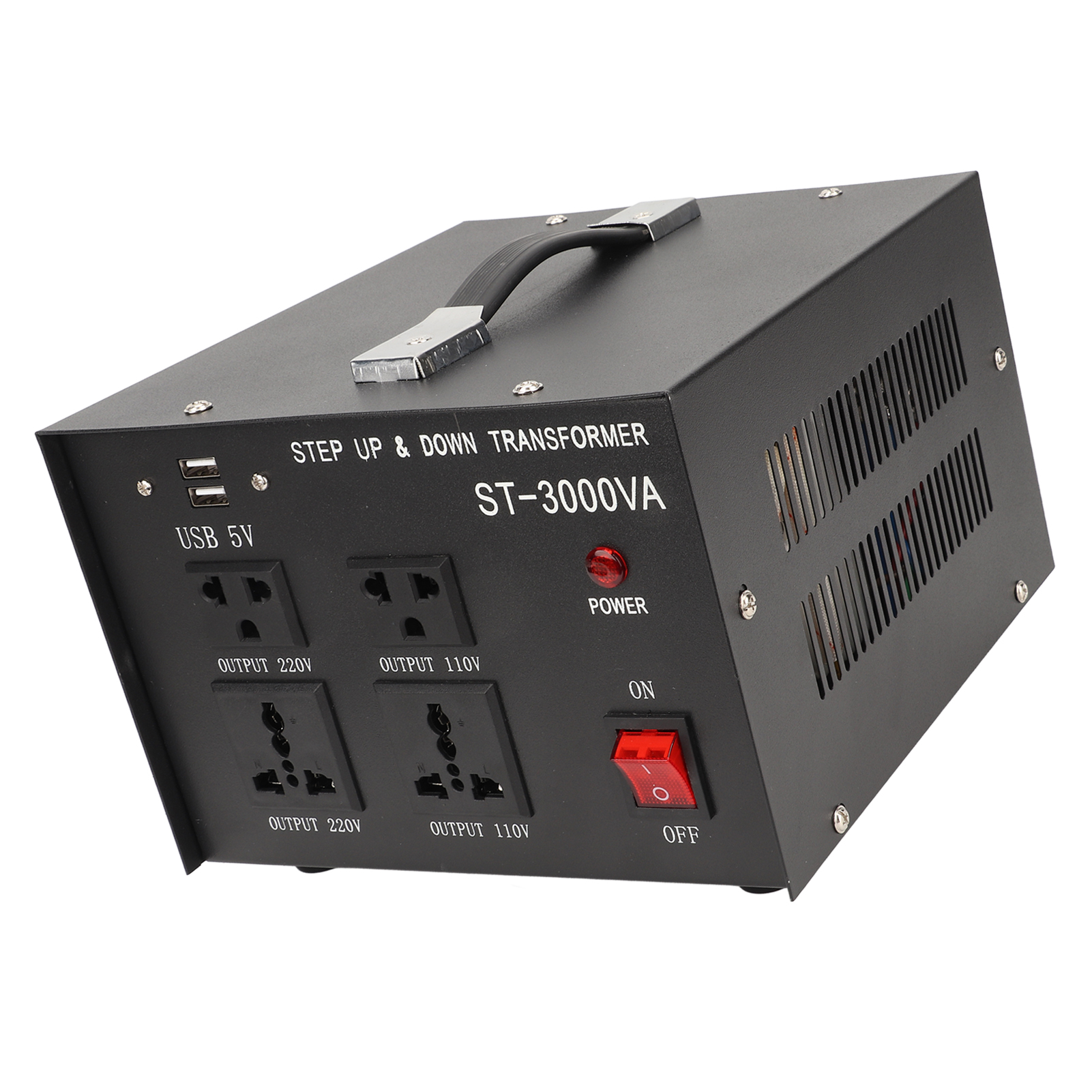 Wechselstromtransformator 110 V Auf 220 V, Aufwärtswandler 220 V Auf 110 V, Abwärtswandler, Einstellbarer Eingang, Eu-stecker, 110–120 V, 220–240 V