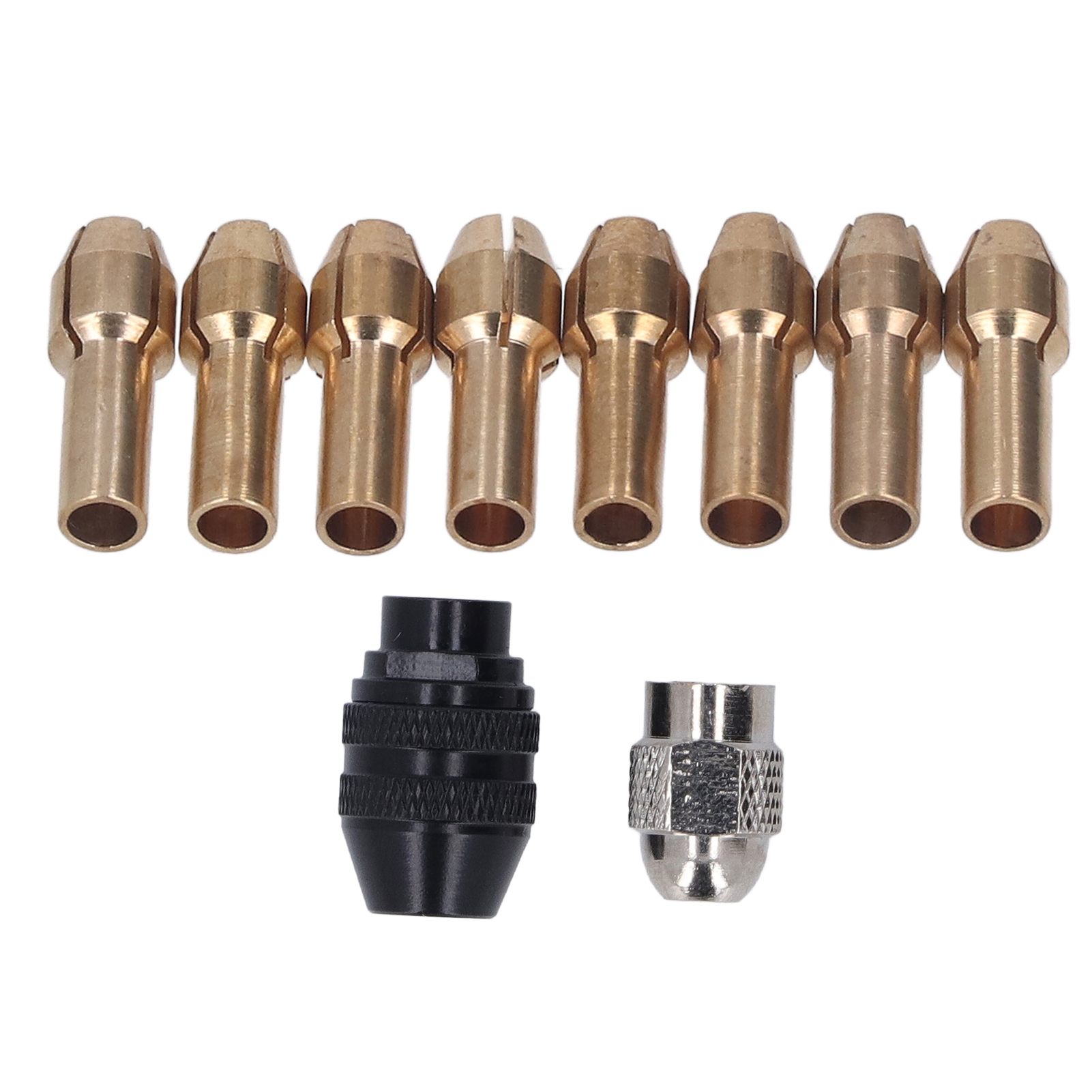 Bohrfutter-spannzangenset 1/32 Zoll Bis 1/8 Zoll, Schnellspannfutteradapter Für Rotationswerkzeuge Mit 8 Messing-spannzangengrößen Und Muttern Für Dremel
