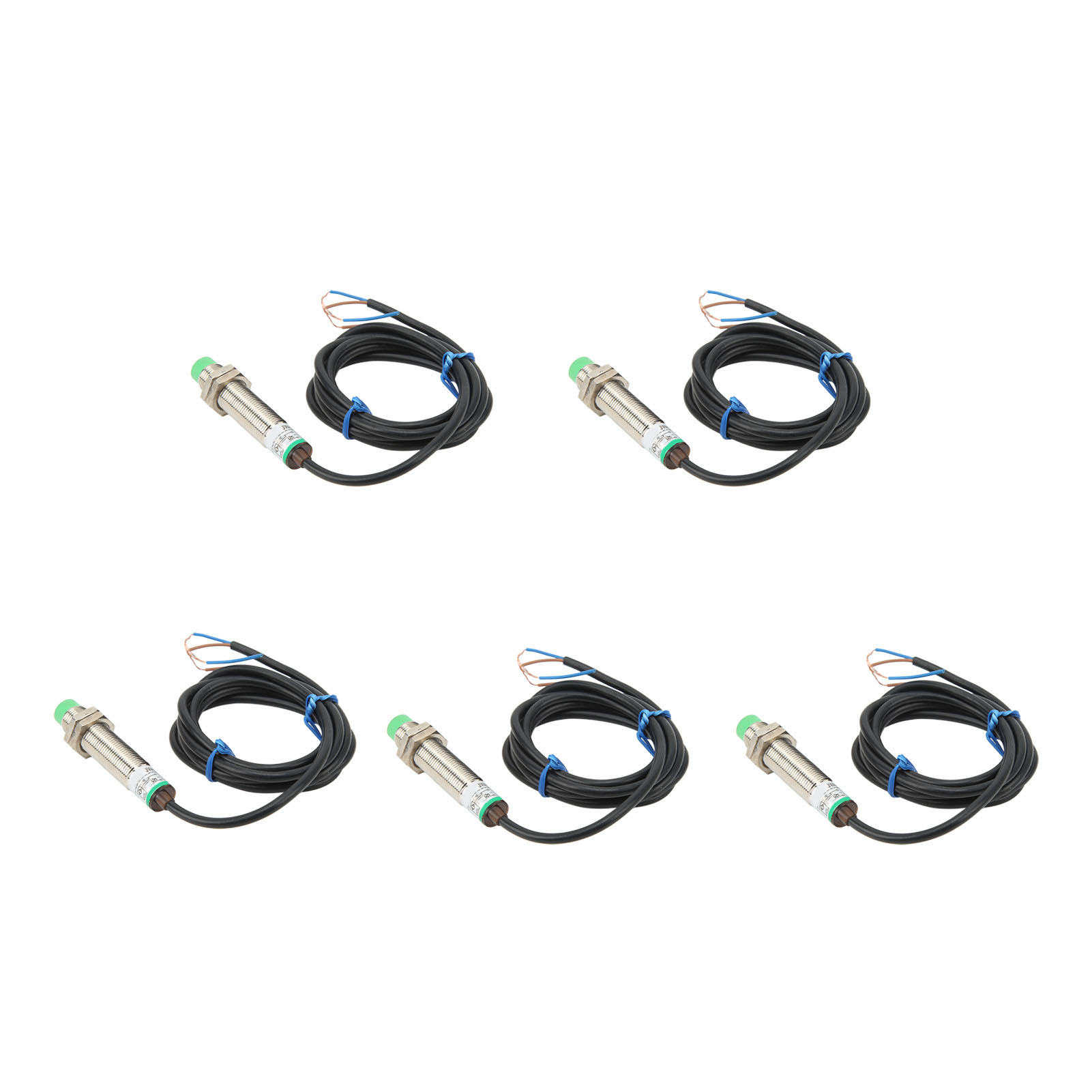 5 Stück Näherungsschalter M12x1, Näherungssensor Zur Distanzmessung, 2-adrig, Normalerweise Offen, 90–250 V Ac