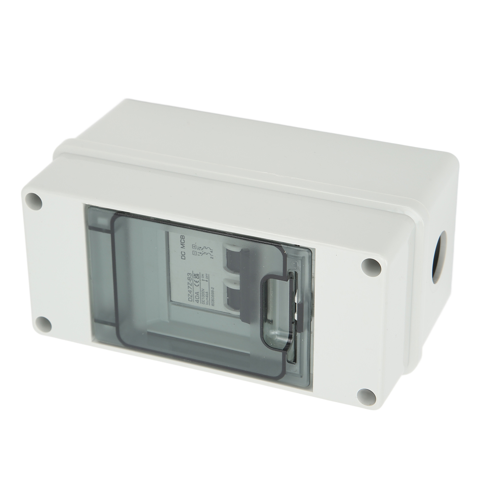 2-poliger Miniatur-leistungsschalter, Ip65 Wasserdicht, Trennschalter Für Solar-pv-anlagen, 1000 V Dc, 40 A