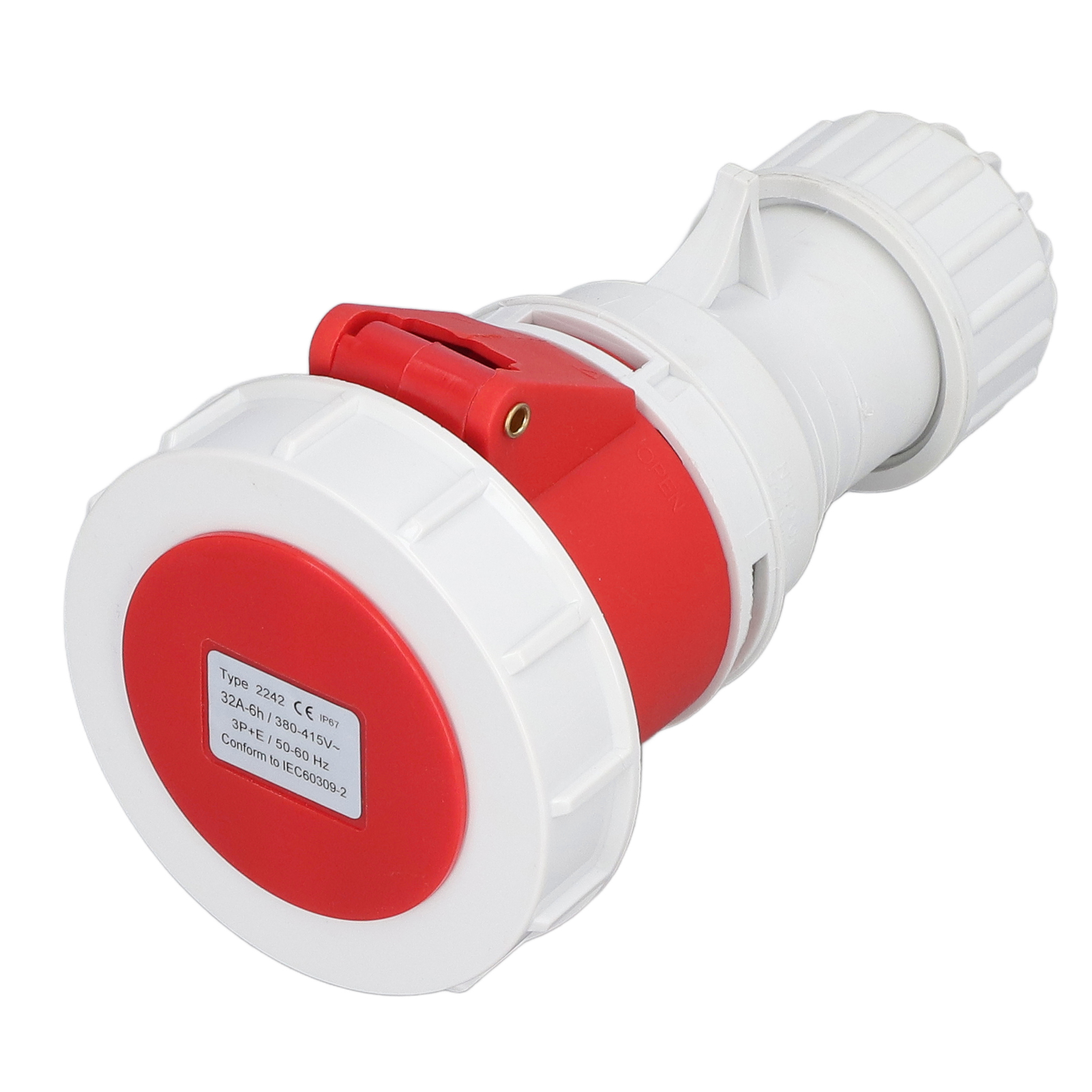 Ip67 Industrieller Wasserdichter Stecker, Luftfahrt-stecker, 4-polig (3p+e), Ac 380–415 V, 32 A