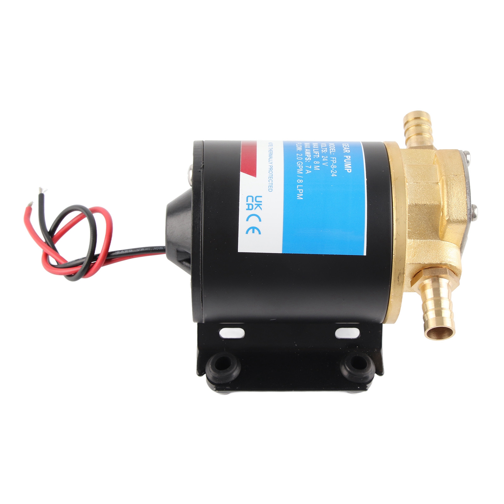 24-v-flügelzellenpumpe, Elektrisch Selbstansaugend, Flüssigkeitspumpe Mit Laufrad Und Zahnradantrieb, 2 Gpm, 3 Meter Förderhöhe