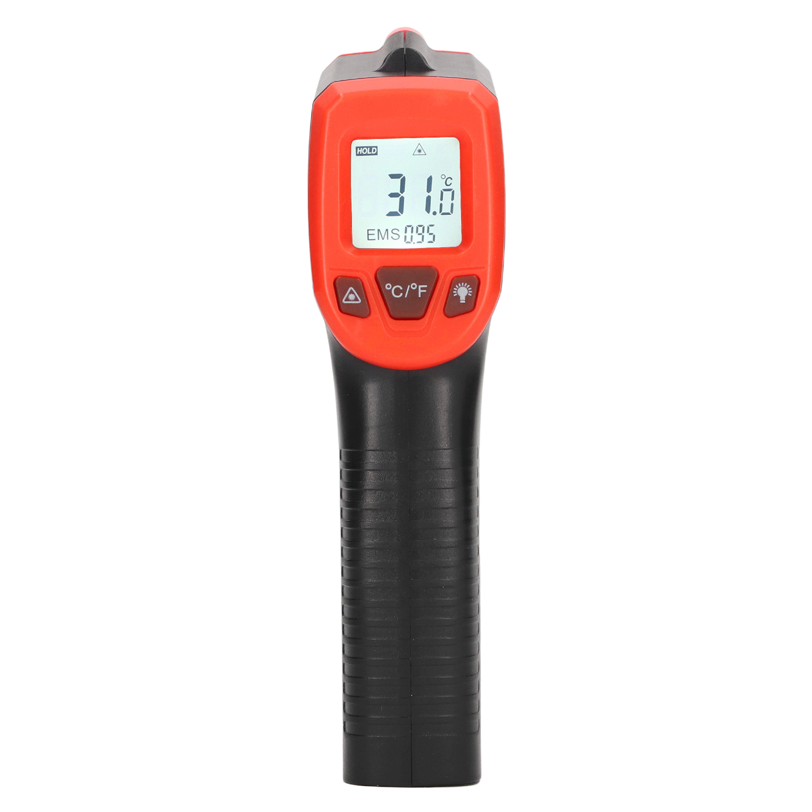 Handliches, Berührungsloses Infrarot-thermometer Mit Abs-gehäuse, Digitales Temperaturmessgerät Für Industrielle Anwendungen, Rot