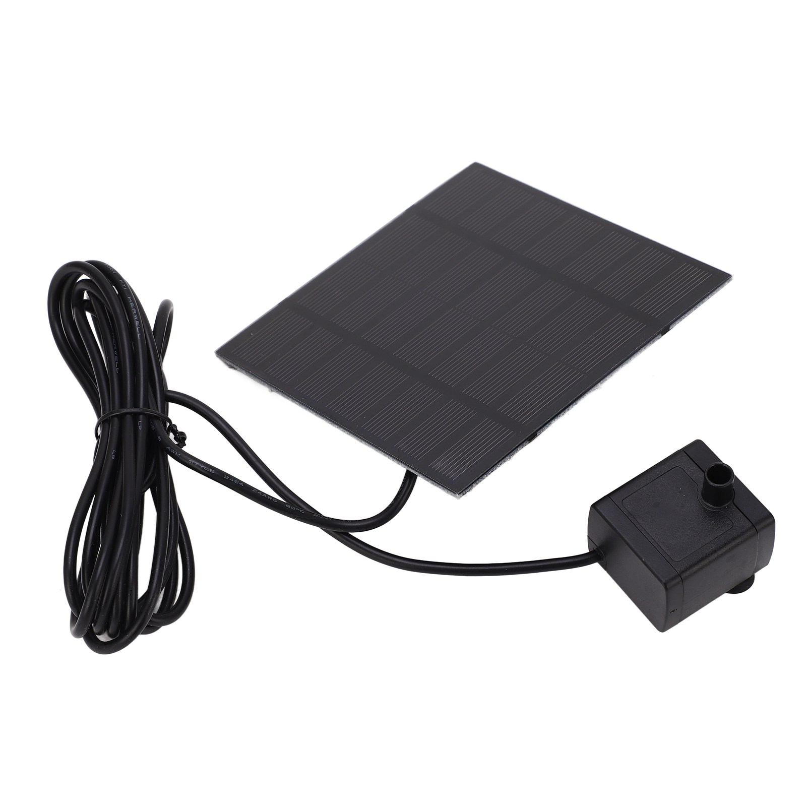 Solar-wasserpumpe, Maximale Förderhöhe 120 Cm, Maximale Förderhöhe 70 Cm, Trockenlaufschutz, Solarbetriebene Springbrunnenpumpe Mit 6 Düsen