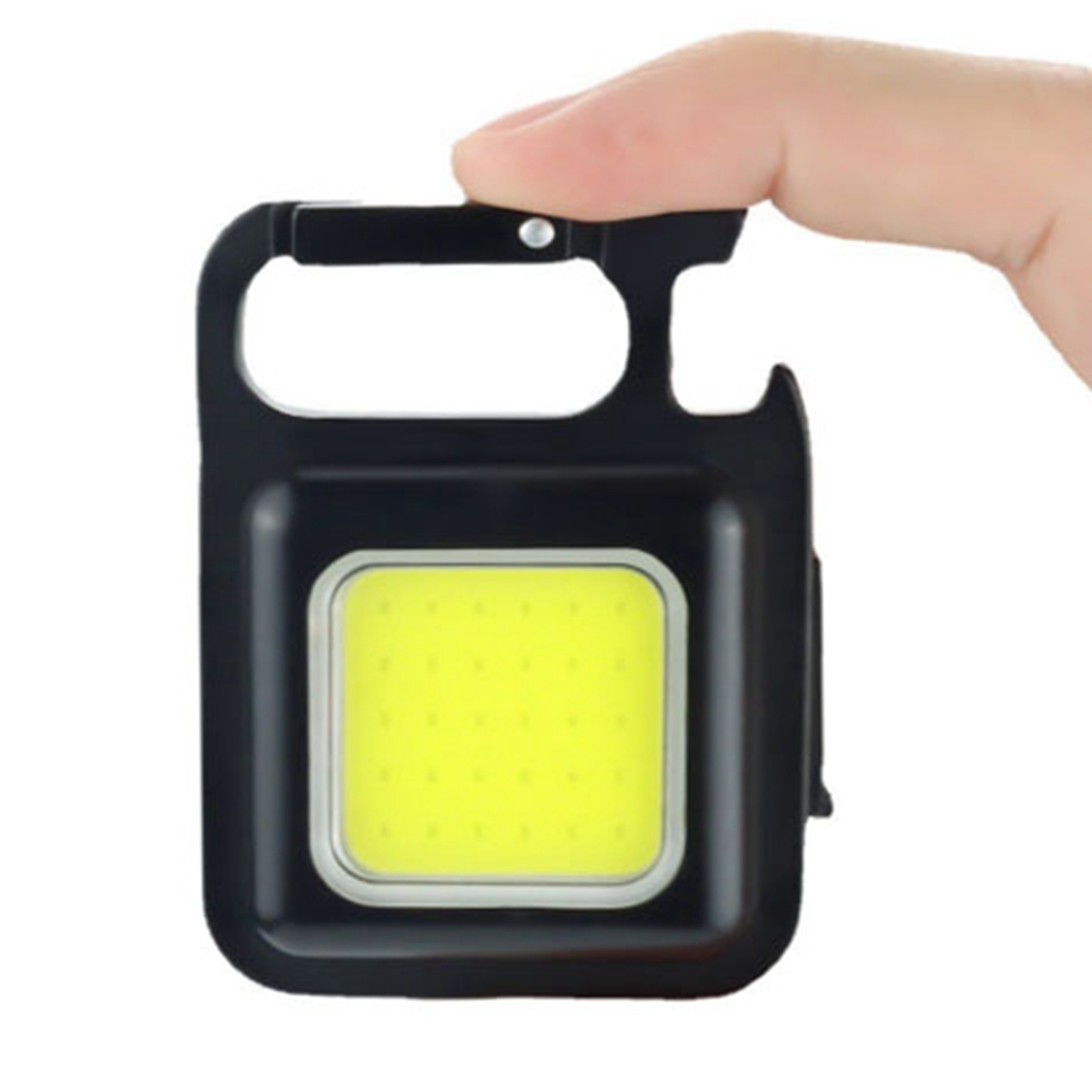 Mini-cob-lampe Mit Halterung, Typ-c-ladeanschluss, Taschen-schlüsselanhänger-taschenlampe Mit Magnetfuß, 3,7–4,2 V