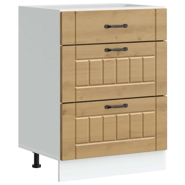 vidaXL Küchen-Unterschrank Lucca Artisan-Eiche Holzwerkstoff 854278