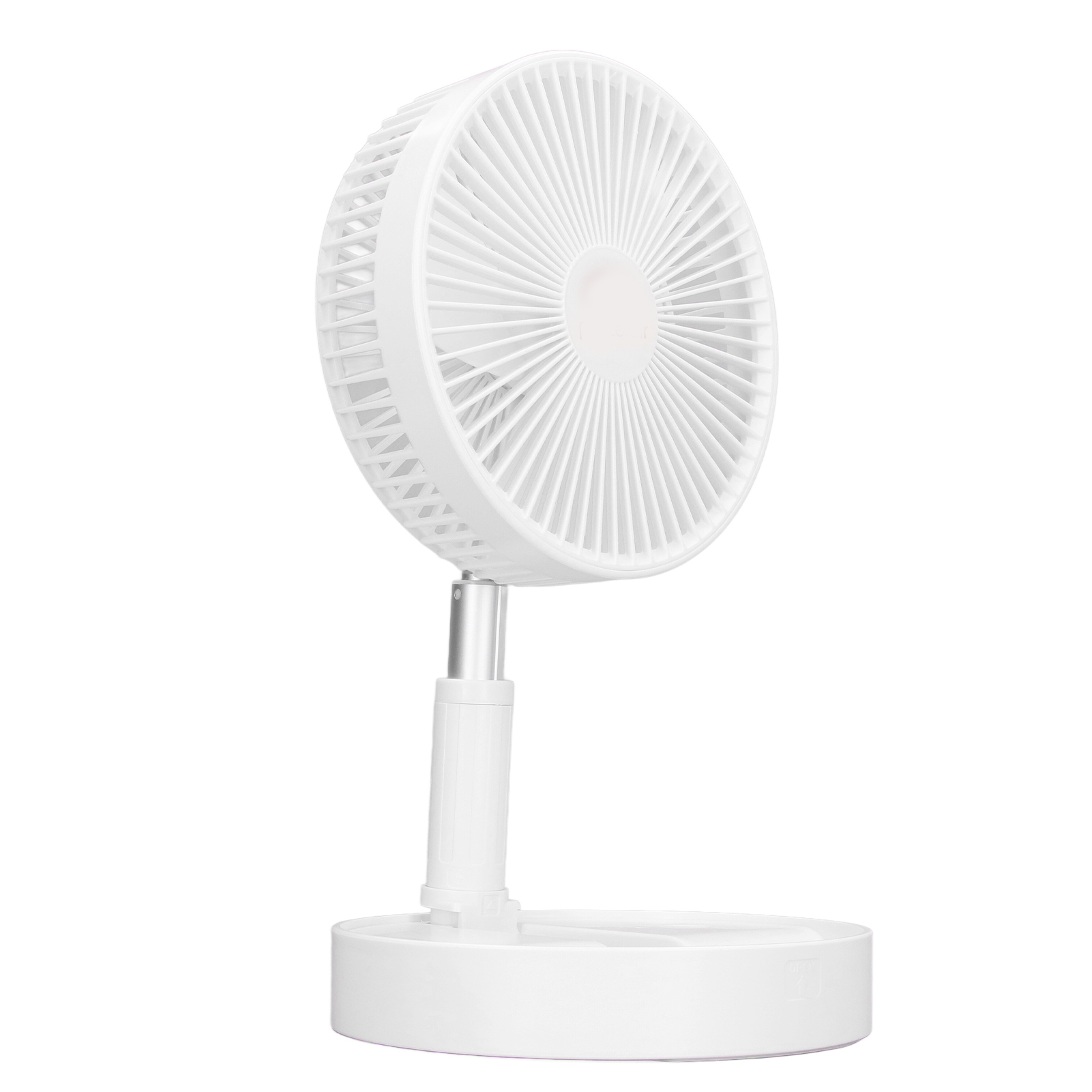 4-stufiger, Wiederaufladbarer Usb-standventilator Mit Höhenverstellung, 45 Db Leise, 7200 Mah Kapazität