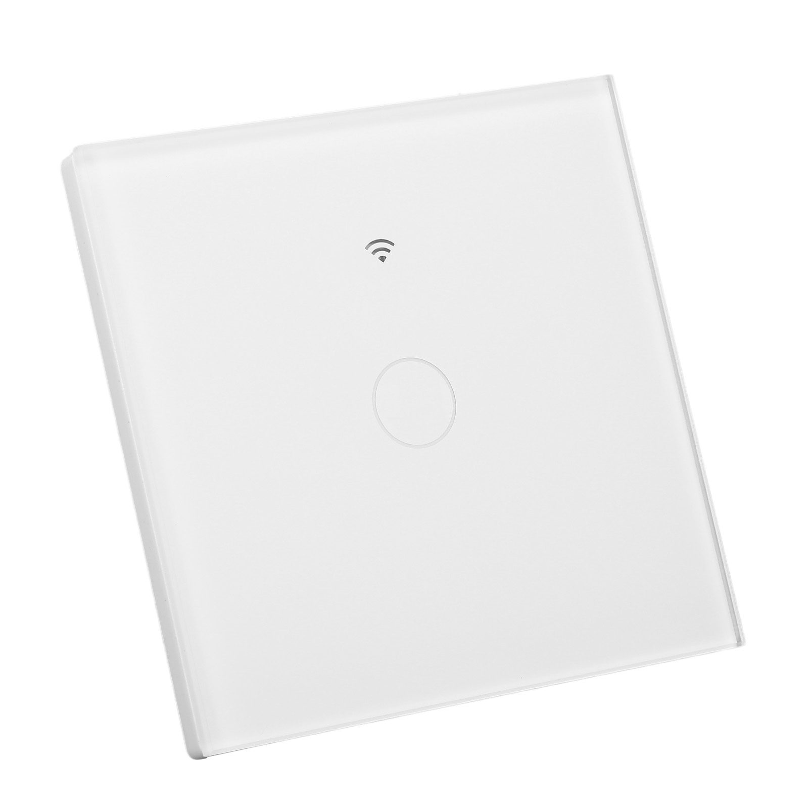 Wlan-rf-lichtschalter Mit Touch-bedienung, Wasserdichte Glasplatte, Sprachsteuerung, Intelligenter Wandlichtschalter, 10 A, Ac 80–260 V