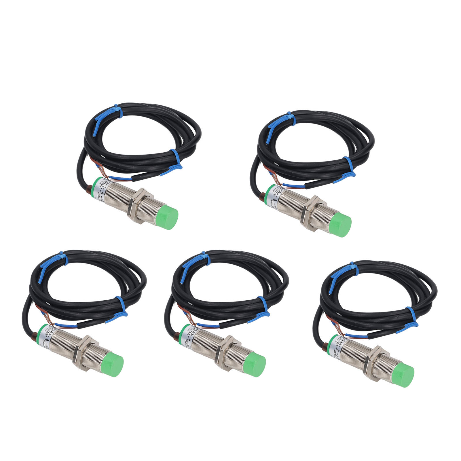 5 Stück Näherungssensor, 8 Mm Erfassungsabstand, 2-adrig, Normalerweise Geschlossen, Näherungsschalter-detektor, 90–250 V Ac, M18x1