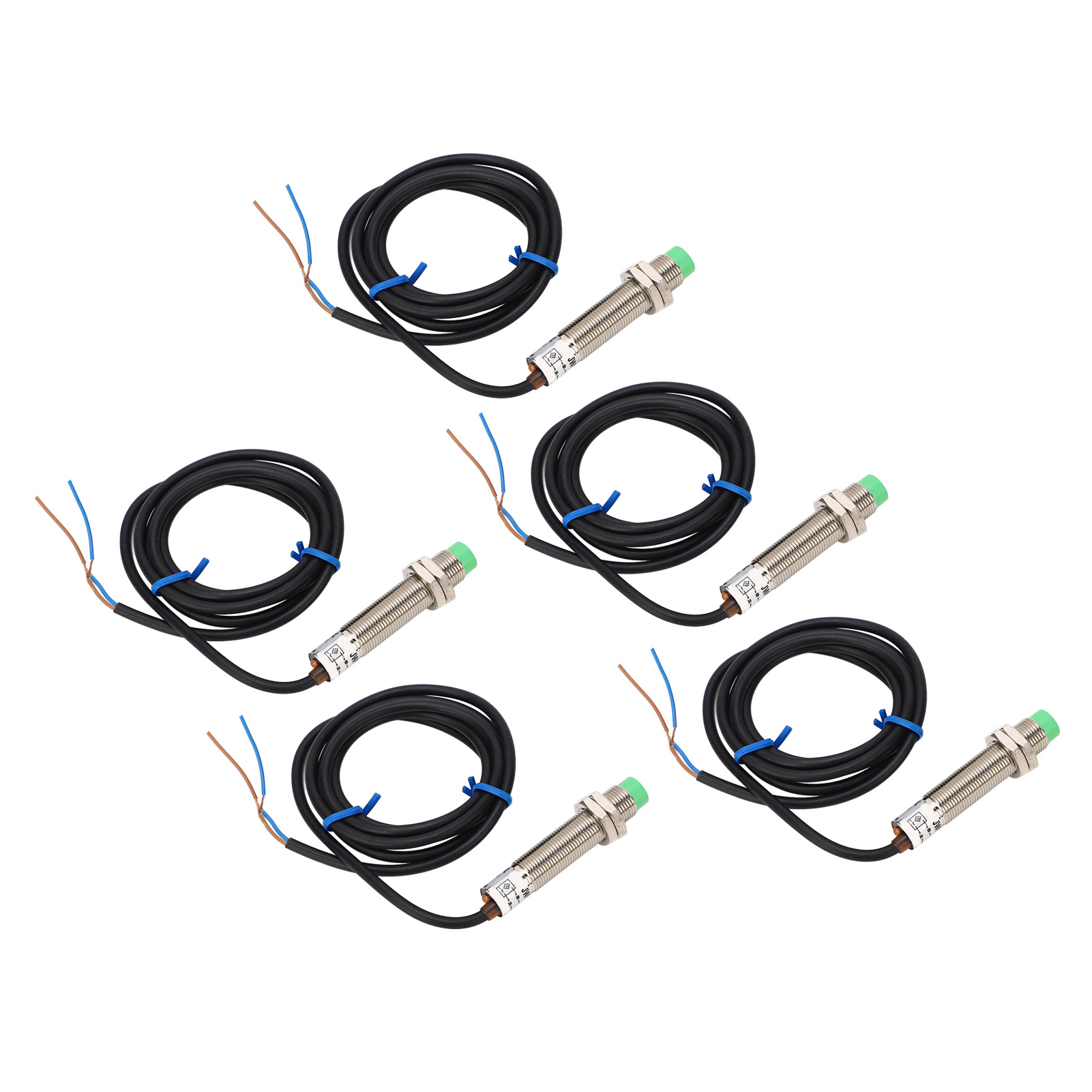 5 Stück Näherungsschalter M12x1, 2-adrig, Normalerweise Geschlossen, 4 Mm Erfassung, Schutzart Ip65, 10–36 V Dc