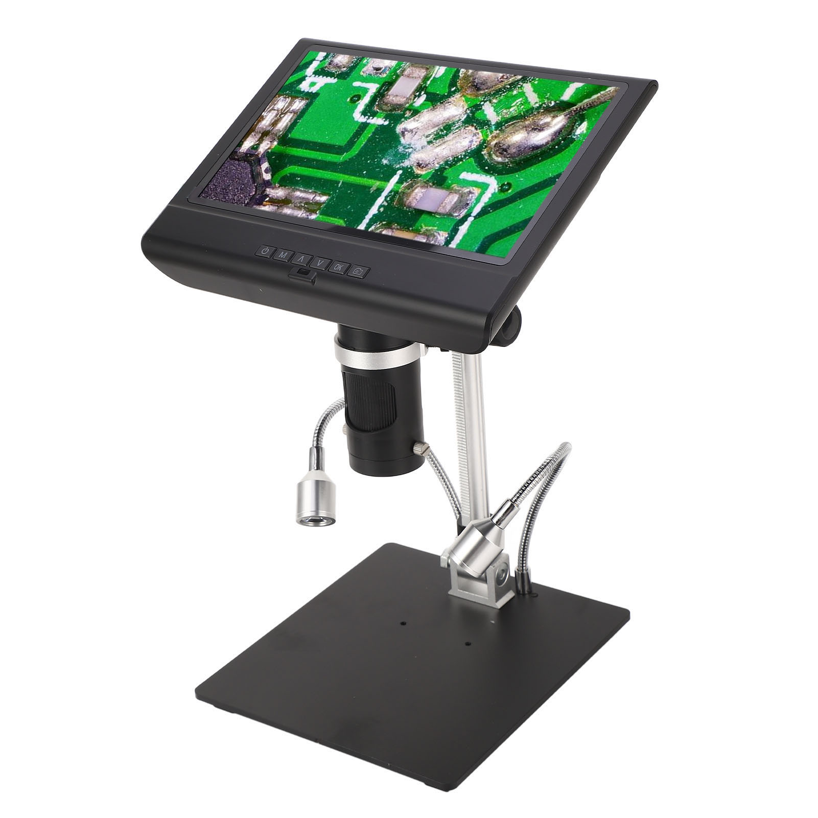 10-zoll-lcd-digitalmikroskop (1080p), Einstellbar, Für Industrielle Smd/smt-elektronikreparaturen Und Lötarbeiten Mit Led-beleuchtung