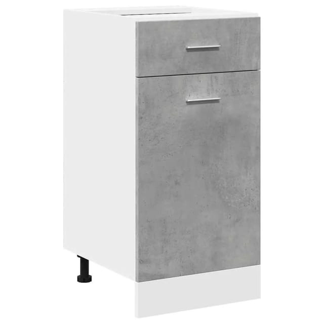 vidaXL Schubunterschrank Lyon Betongrau 40x46x81,5 cm Holzwerkstoff 856082