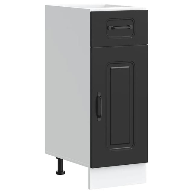 vidaXL Küchenunterschrank Kalmar Schwarz Holzwerkstoff 853458