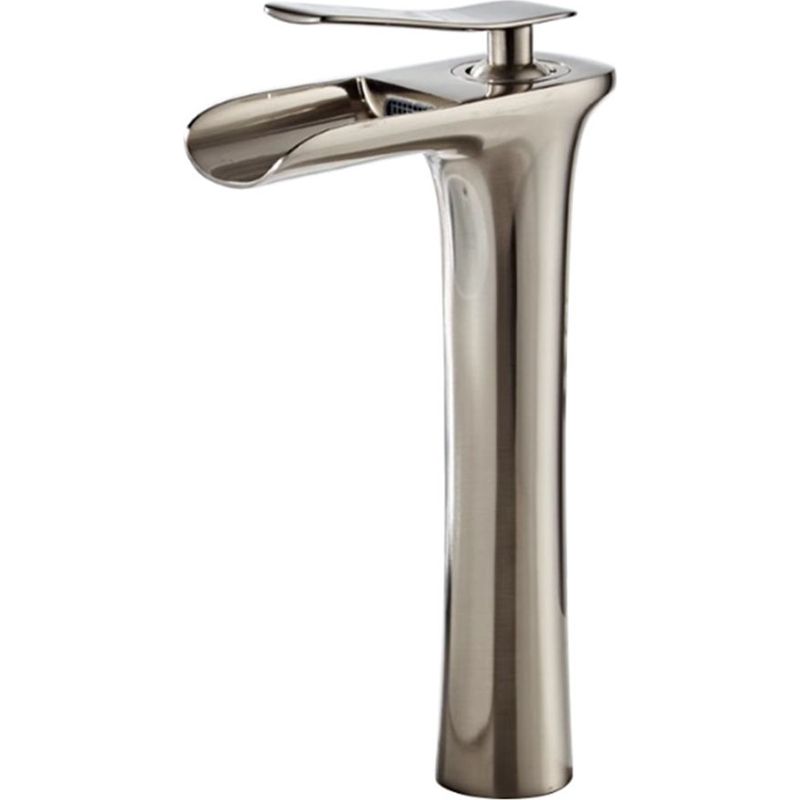 Hochwasser-waschtischarmatur Aus Nickelbronze – Korpus Aus Messing – Höhe 29 Cm – Abs-luftsprudler Für Wassereinsparung – Höhe Unter Auslauf 25,5 Cm – Ideko