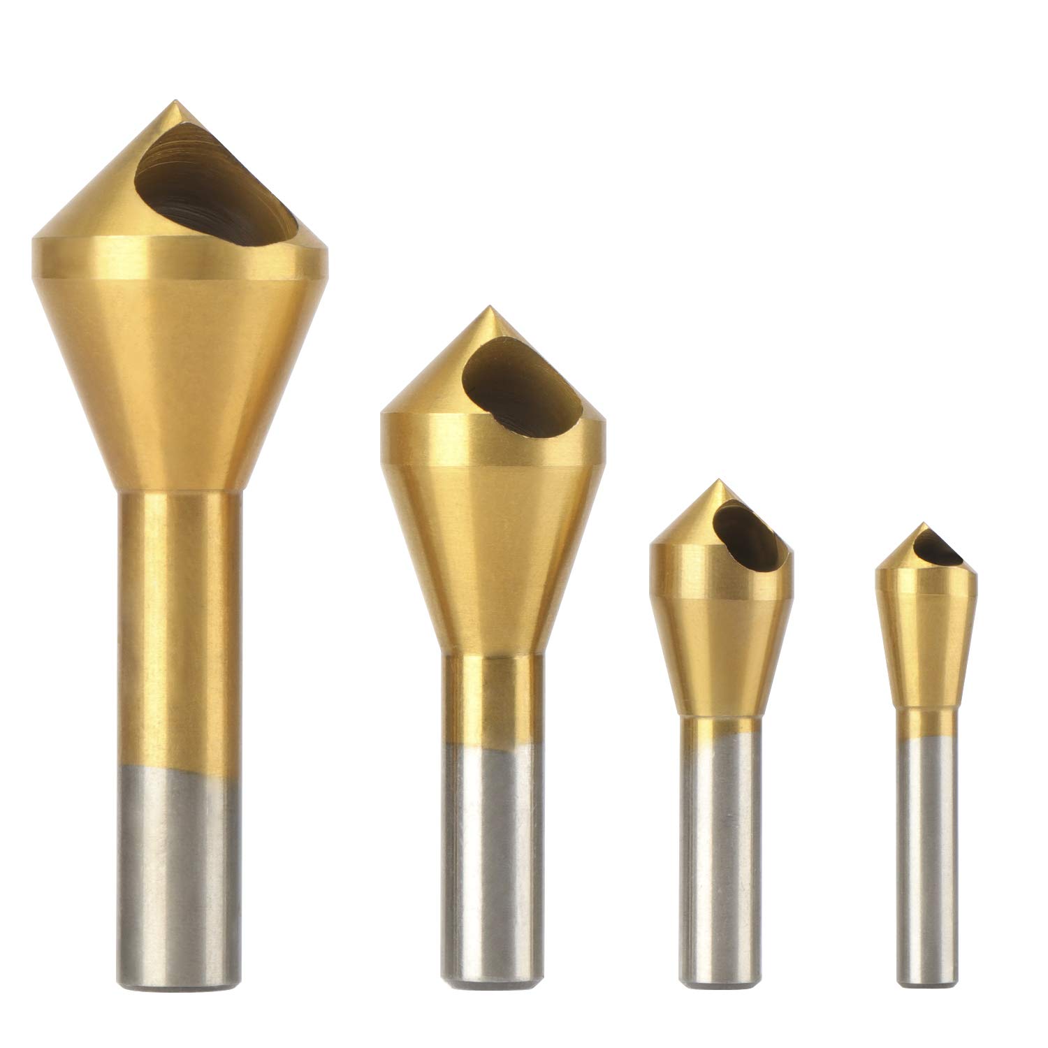 Set Mit 4 Hss-senkbohrern Zum Bohren Von Metall, Holz, Kunststoff Und Goldhohe Qualität, Die Ideale Wahl Für Familien.