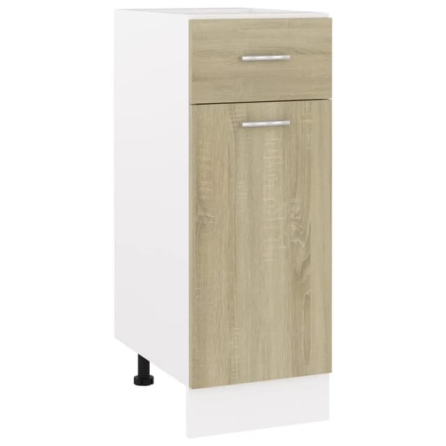 vidaXL Schubunterschrank Lyon Sonoma-Eiche 30x46x81,5 cm Holzwerkstoff 801207