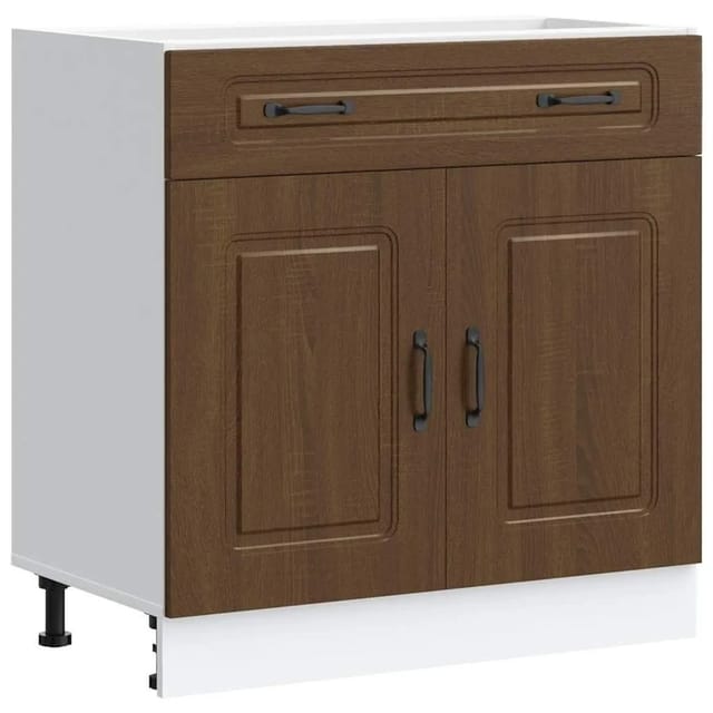 vidaXL Küchenunterschrank Kalmar Braun Eichen-Optik Holzwerkstoff 853504