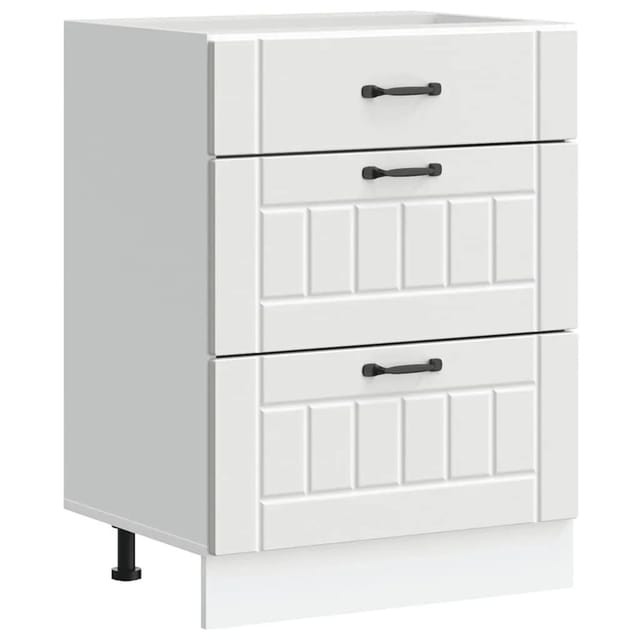 vidaXL Küchen-Unterschrank Lucca Weiß Holzwerkstoff 854269