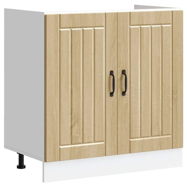 vidaXL Spülenunterschrank Lucca Sonoma-Eiche Holzwerkstoff 853690
