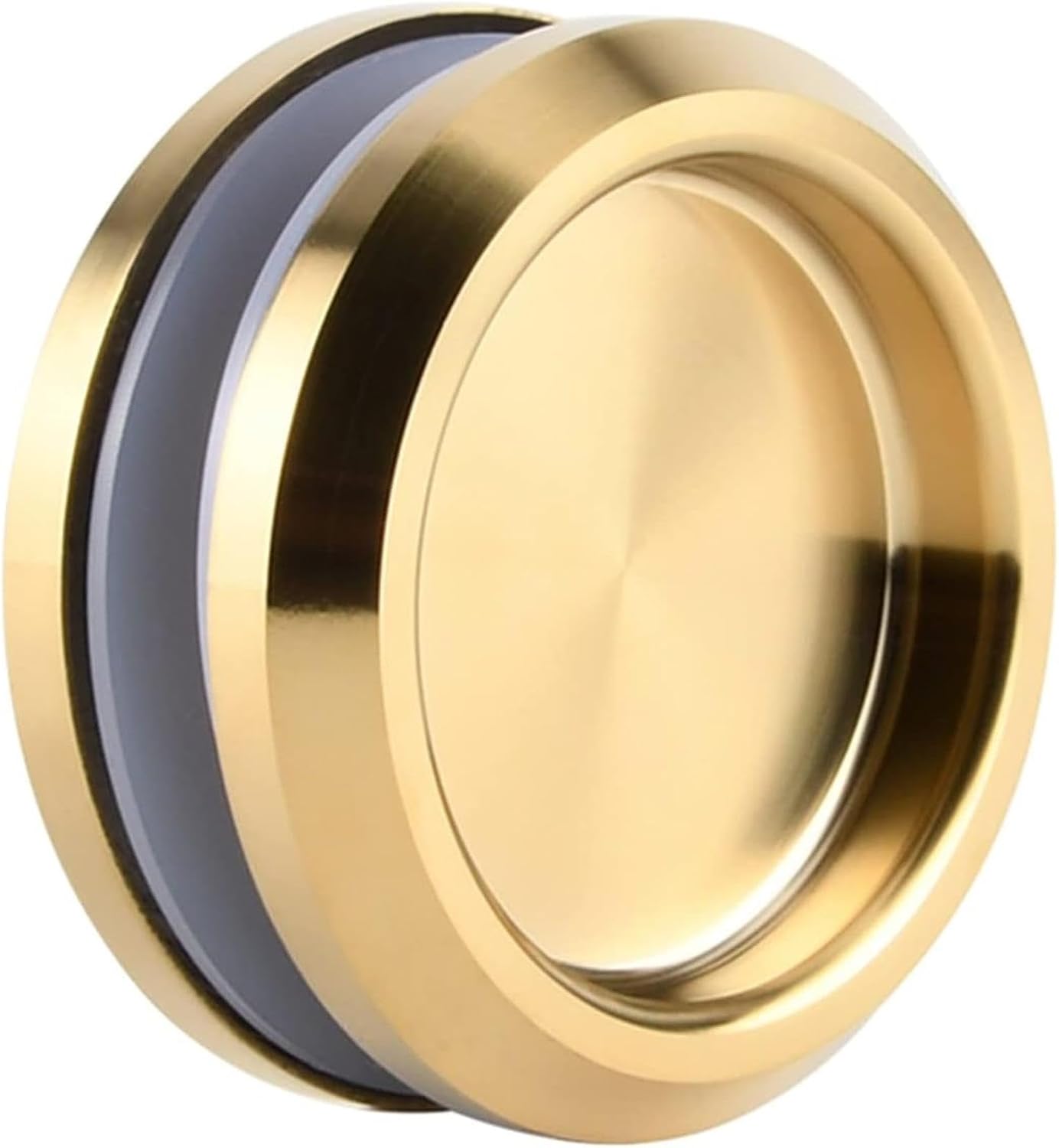 Runder Schiebetürgriff Aus Glas, Doppelter Badezimmergriff Aus Edelstahl 304, Goldfarben