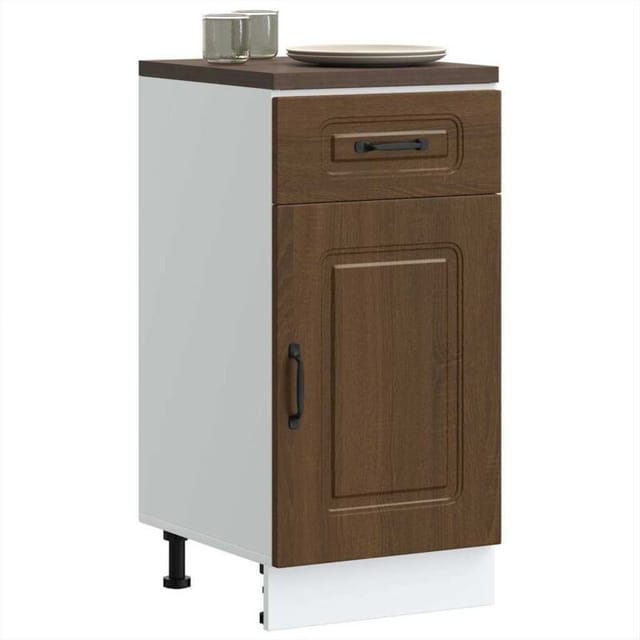 vidaXL Küchenunterschrank Kalmar Braun Eichen-Optik Holzwerkstoff 853474
