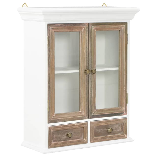vidaXL Wandschrank Weiß 49x22x59 cm Holzwerkstoff 280073