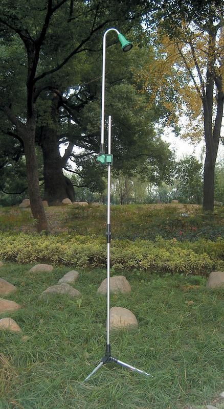 366 Gartendusche Aus Aluminium Und Abs Mit Stativ Und Wasserhahn Für Außenpools