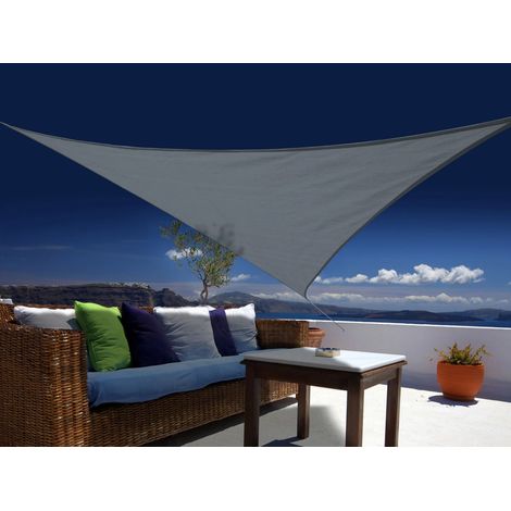 Dreieckiges Sonnensegel 3,60 X 3,60 X 3,60 M - Austral - Schiefer - Jardiline
