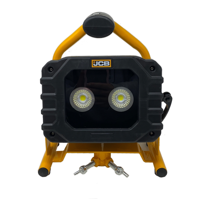 Jcb Led Akku Arbeitsleuchte / Baustrahler 20w, 2000 Lm Inklusive Akku Und Ladegerät