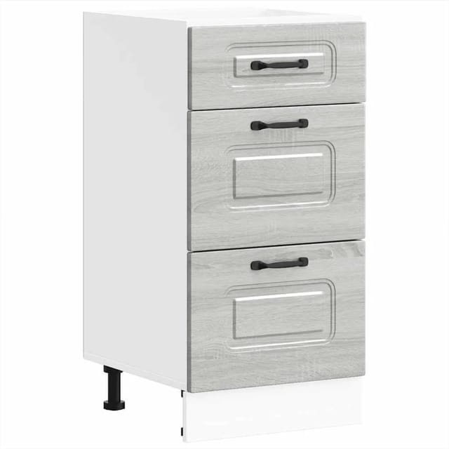 vidaXL Küchenunterschrank Kalmar Grau Sonoma Holzwerkstoff 854246