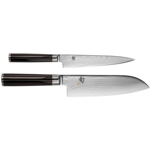 Kai Shun Classic Messer-set, 2-tlg., Allzweckmesser, Santoku, Messer, Damast, Dms-230