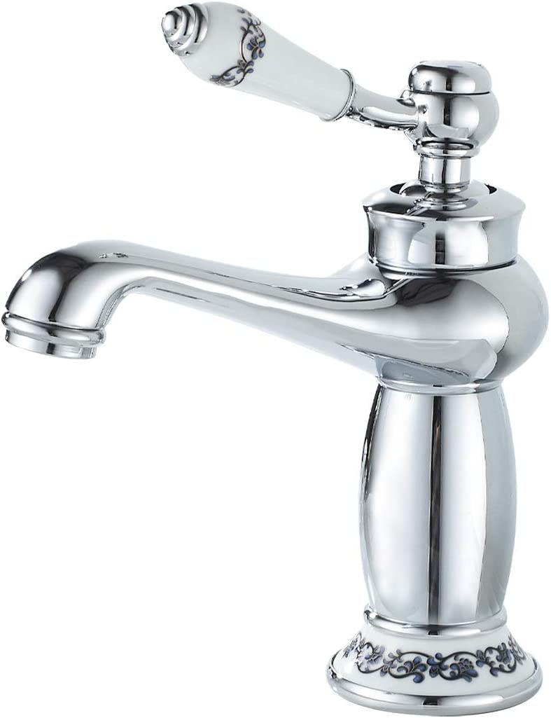 Robinet Salle Bain, Mitigeur De Salle De Bain Monocommande Chrom&eacute, Our Lavabo Ou Vasque De Salle Bain, Chaude Et Froide R&eacuteglable De Mitigeur Lavabo