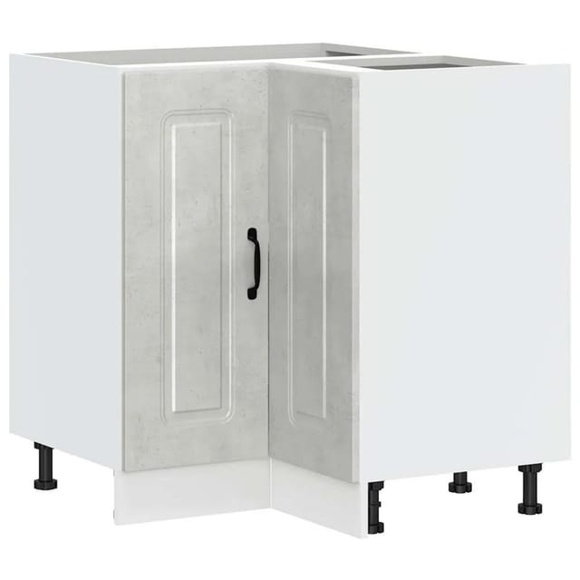 vidaXL Küchen-Eckunterschrank Kalmar Betongrau Holzwerkstoff 853511
