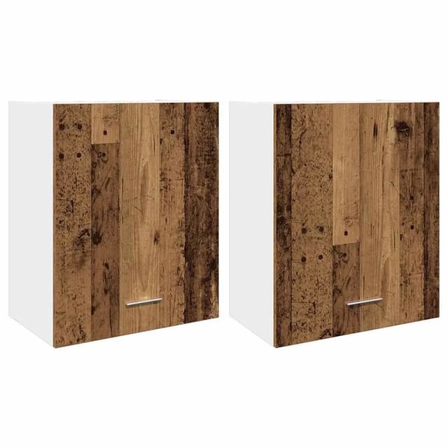 vidaXL Hängeschränke 2 Stk Lyon Altholz-Optik 50x31x60 cm Holzwerkstoff 856113