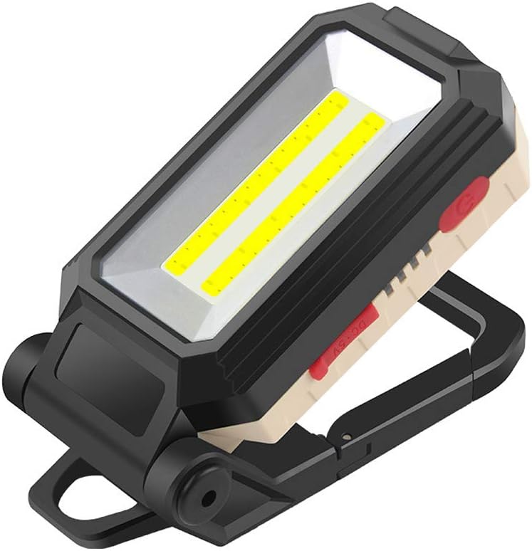 Lampe De Travail Led Torche, 10w Projecteur Led Lampe Dinspection Portable Rechargeable Lampe De Poche Magnétique Avec Usb Pour La Réparation De Voitures, La Pêche, Le Camping, La Randonnée