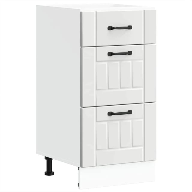 vidaXL Küchen-Unterschrank Lucca Weiß Holzwerkstoff 854230