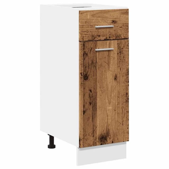 vidaXL Schubunterschrank Lyon Altholz-Optik 30x46x81,5 cm Holzwerkstoff 856080