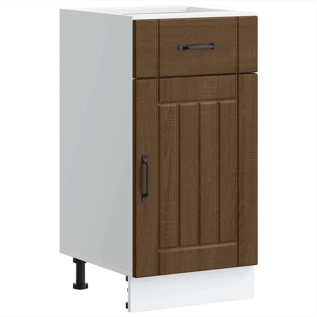 vidaXL Küchen-Unterschrank Lucca Braun Eichen-Optik Holzwerkstoff 853714